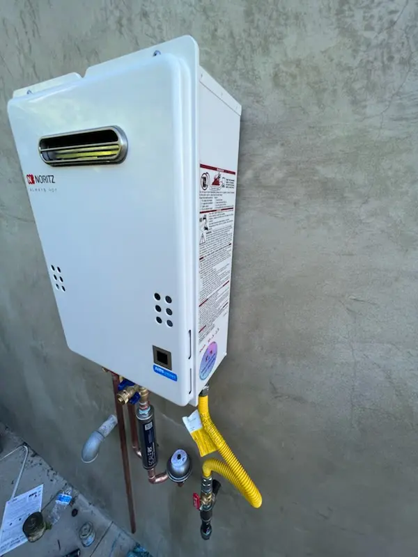 Tankless water heater installation for Boswell homes